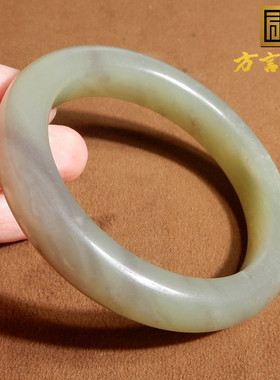 青海老坑紫翠三色烟紫带翠手镯