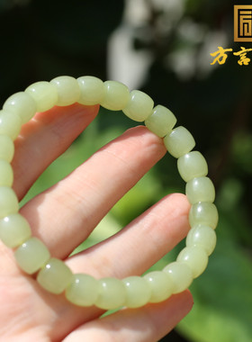 新疆且末老坑黄口料8mm直切手串