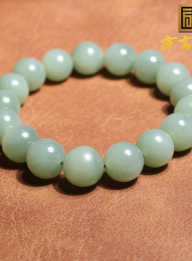 方言俄料老料碧玉粉青无结构手串