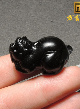 方言新疆墨玉籽料招财貔貅