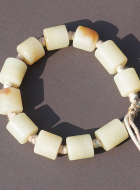 方言企业新疆糖白玉老光工艺桶珠