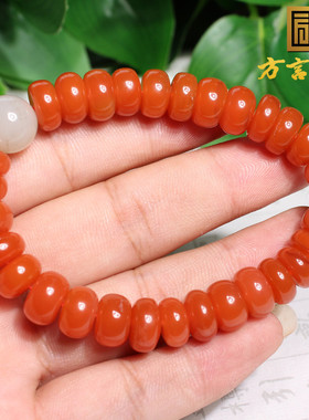 南红玛瑙算盘珠男女款手串