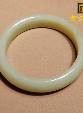 方言和田玉新疆且末蓝色基调手镯