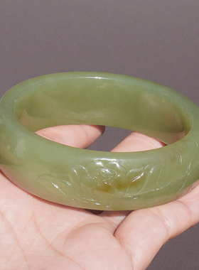 方言若羌温润细腻青黄口带糖手镯