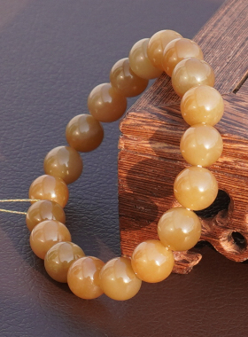 方言和田玉金山矿冰底细腻黄糖玉