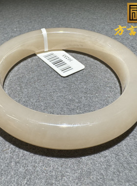 高品方言和田玉老坑青海料收藏罕见红藕粉近无结构精美54mm手镯S8