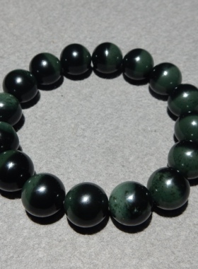 新疆沙枣青籽留毛孔聚宝盆手串