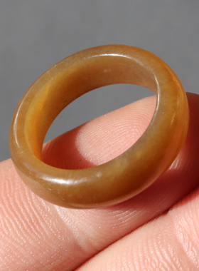 方言和田玉且末料糖玉戒圈