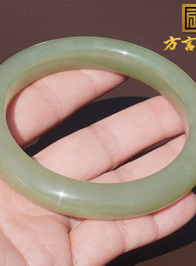 方言和田玉新疆高脂青黄口料手镯