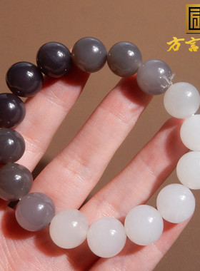 青海老坑玉石渐变帝王紫手串手链