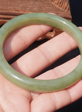 方言新疆且末料细润青黄口料手镯