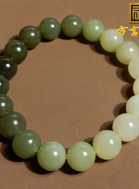 方言手链和田玉油润细腻青海料