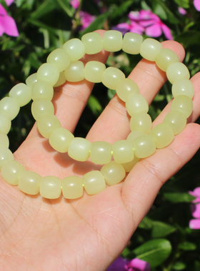 方言和田玉若羌黄色名品黄口手串