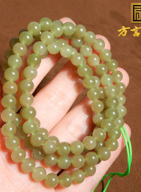 新疆且末青黄口带糖多圈手串项链