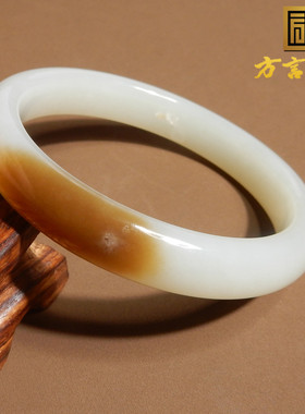 方言和田玉新疆且末料糖白玉手镯