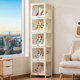 Eleven-dimensional creamy-style figure storage cabinet