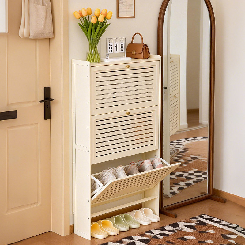 超薄鞋架子家用门口门后窄款翻斗鞋柜入户门玄关省空间大容量收纳,淘宝优惠券,粉丝福利购,淘宝优惠卷