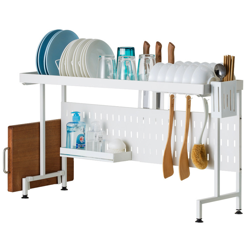 可伸缩厨房水槽上方置物架碗架沥水架碗碟架台面多功能碗盘收纳架,淘宝优惠券,粉丝福利购,淘宝优惠卷