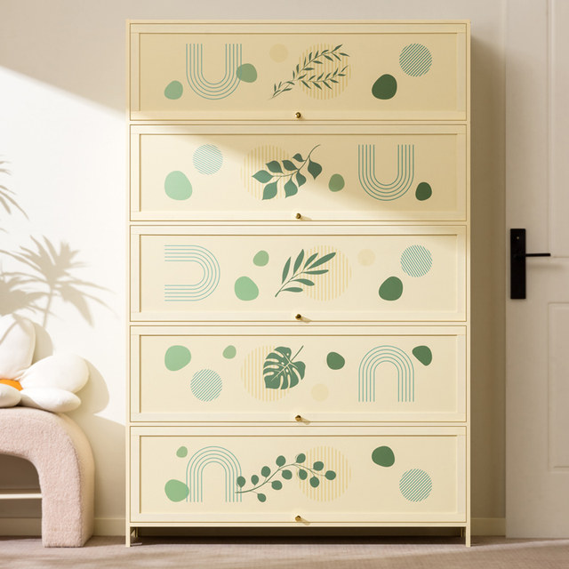 Eleven-dimensional printed door dustproof shoe cabinet