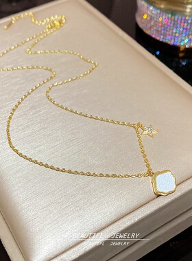 小众轻奢贝壳海星锁骨链