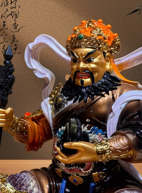 新款山神爷神像玉瓷款寺庙