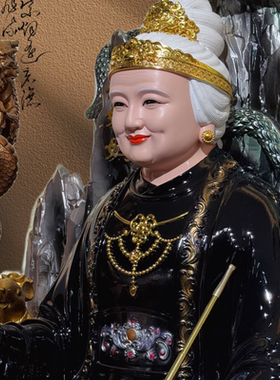 黑老太神像铁刹山黒妈妈