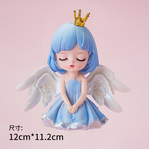 蜜雪儿公主烘焙蛋糕装饰摆件少女心生日派对可爱天使女孩装扮插件 - 图2