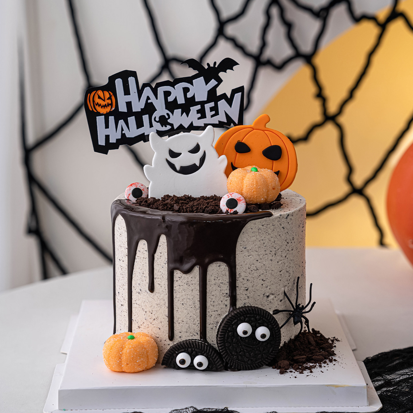 2025万圣节搞怪鬼脸幽灵南瓜蛋糕装饰happy Halloween亚克力插件,淘宝优惠券,粉丝福利购,淘宝优惠卷