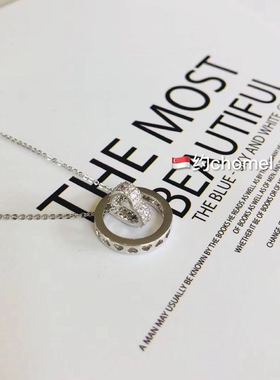 本土品牌风双环小红书锁骨链现货