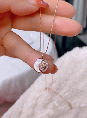 【现货】新加坡品牌chomel星月项链之圆盘项链