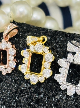 项坠925银镀白金黄金女生