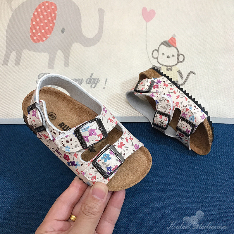 儿童软木凉鞋夏季男女童沙滩鞋宝宝软底亲子鞋中大童露趾凉拖韩版,淘宝优惠券,粉丝福利购,淘宝优惠卷