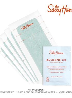 Sally Hansen Hair Remover Wax Strip Kit for Face, Eyebrows
