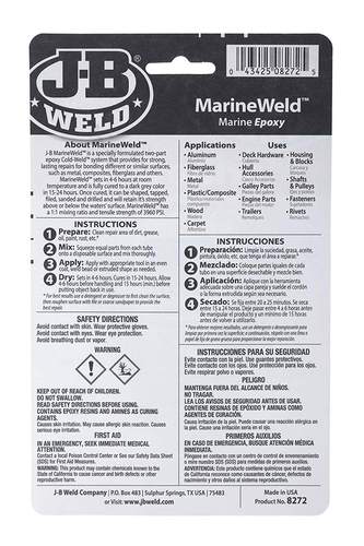 美国在途 J-B Weld 8272 MarineWeld Marine Epoxy- 2 oz.-图0