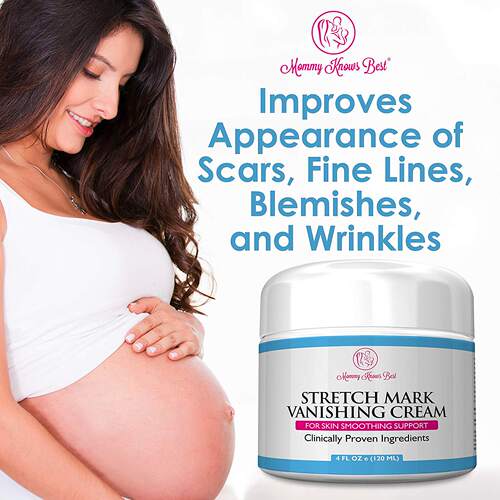 美国Mommy Knows Best Stretch Mark Cream Vanishing 4 oz - 图0