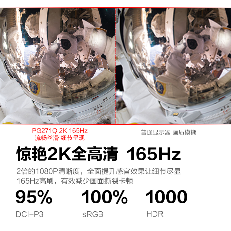 HKC惠科27英寸2K高清240HZ电竞游戏144显示器MiniLed电脑屏幕白色 - 图2