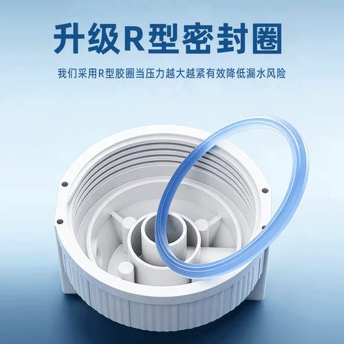 10寸前置透明滤瓶净水器2分4分家用RO纯净水机滤壳PP棉过滤器配件 - 图0