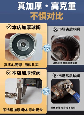 【爆款新品】净水三通不锈钢球阀