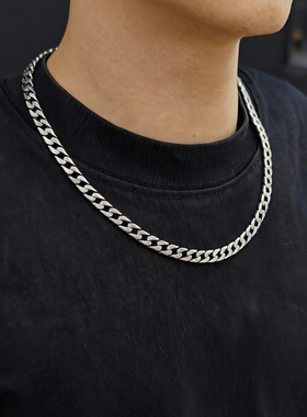 霸气虎头纯银古巴项链复古潮流