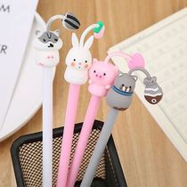 Novelty Rabbit Cat Hamster Pig Animal Gel Pen 0 5mm 5mm Ink Cute