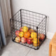 Kitchen vegetables and fruit storage iron mesh hollow storage basket