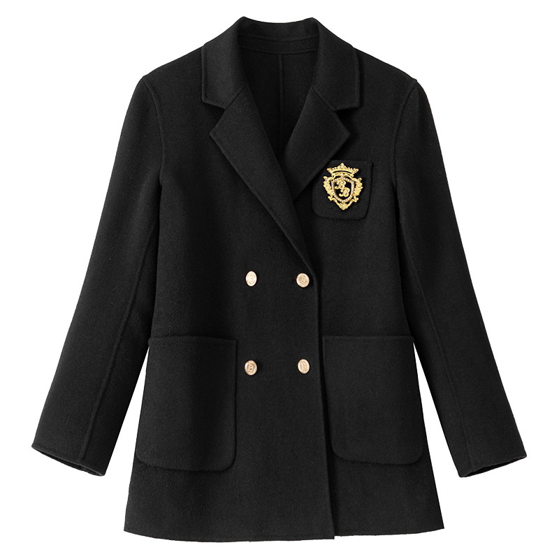 BANANA BABY冬新款100%绵羊毛学院风毛呢外套女双面呢大衣,淘宝优惠券,粉丝福利购,淘宝优惠卷