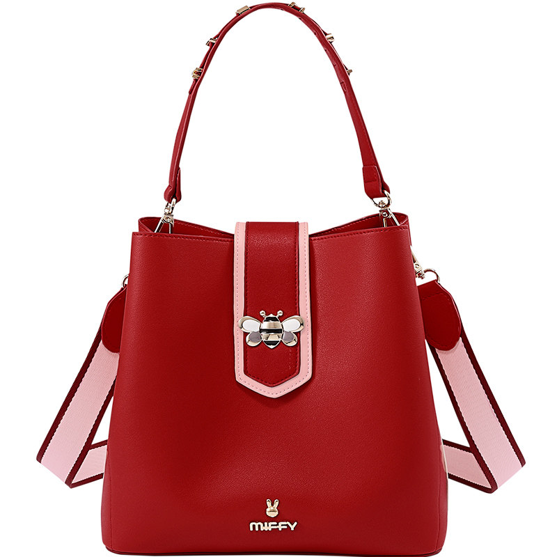 米菲红色2020新款潮手提女新娘包包 米菲伟之林女士包袋