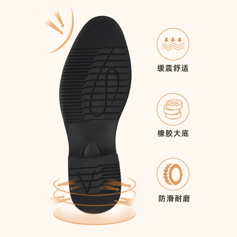  红蜻蜓男鞋正装皮鞋