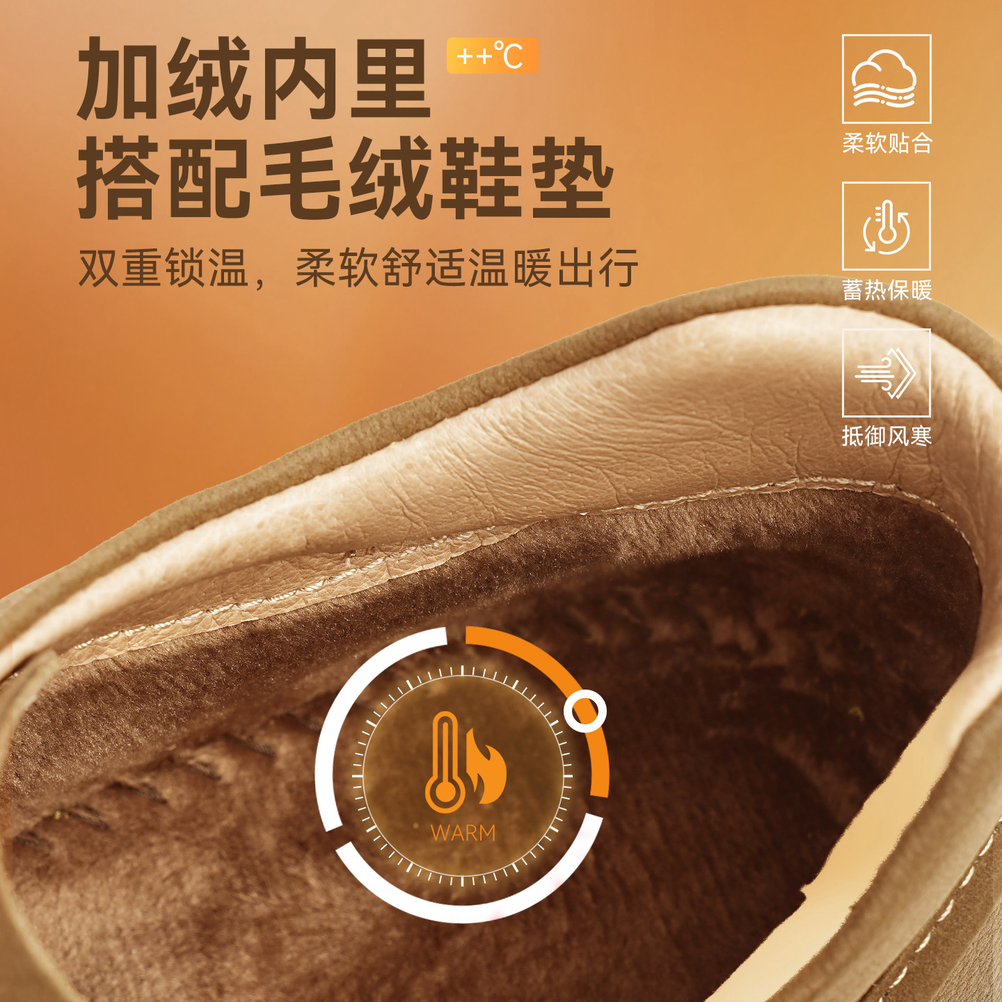 红蜻蜓勃肯男鞋2025冬季新款加绒保暖棉鞋休闲工装鞋男士爸爸皮鞋,淘宝优惠券,粉丝福利购,淘宝优惠卷