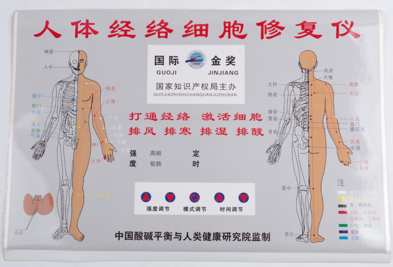 华林酸碱平DDS生物电美容养生按摩器 理疗仪 贴纸 贴膜 贴画 - 图0