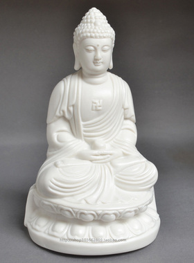 佛像工艺品白瓷小如来人物雕塑