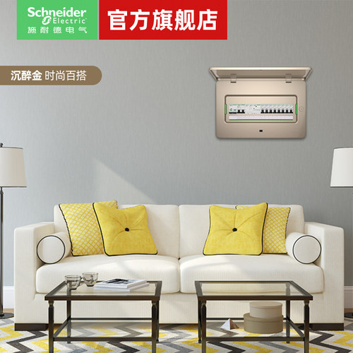 施耐德配电箱家用暗装白8-54回路16位20位布线箱强电箱官方旗舰店 - 图0