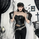 Punk hottie tube top y2k hollow sexy top ສໍາລັບແມ່ຍິງ