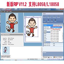 DTFRIPV11 2 Ke-style scalding white color co-out ink software L18058 8058 printer acrorip11